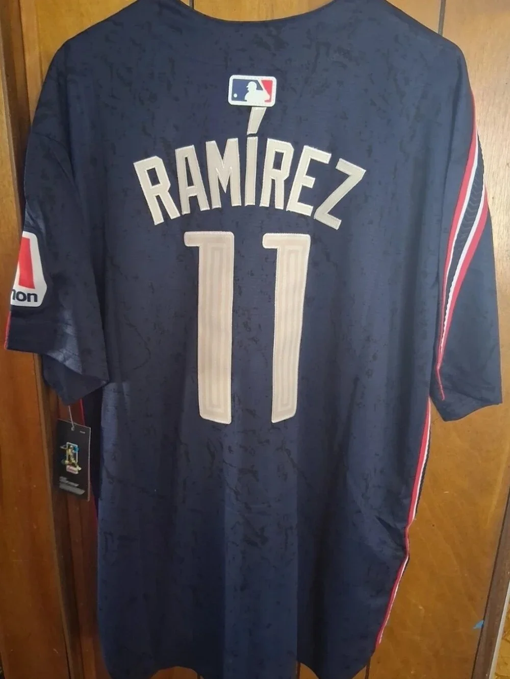 Mystery Sports Card With Jose Ramirez Cleveland Guardians Xl Jersey